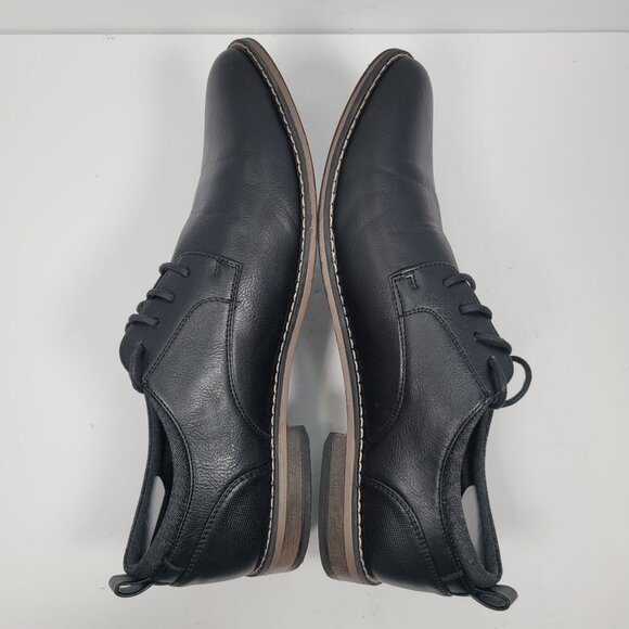 Perry Ellis Pacino Men's Black Faux Leather Oxford Shoes US Size 12 - Picture 6 of 8
